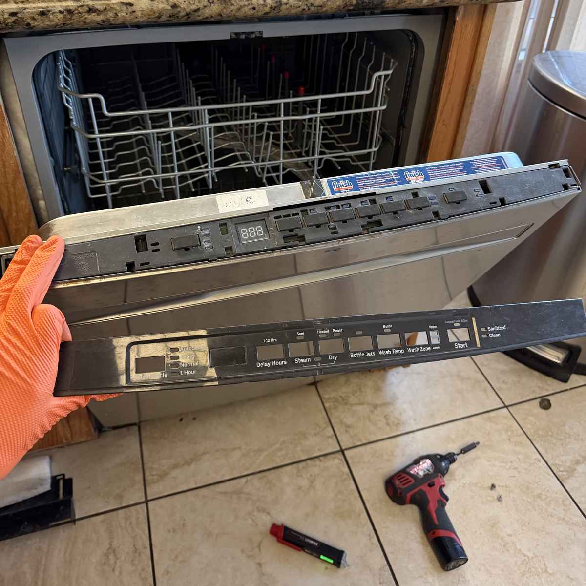 Dishwasher control panel & touchpad repair — Spark Appliance Repair San Diego