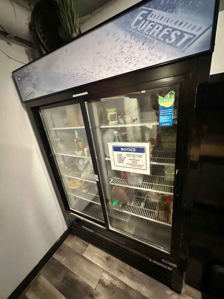 Everest glass-door commercial reach-in refrigerator on a San Diego service call by Spark Appliance Repair